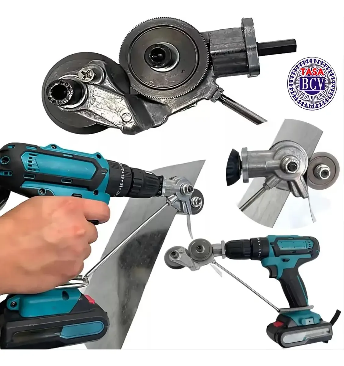 Adaptador De Taladro Para Cortar Lamina De Metal