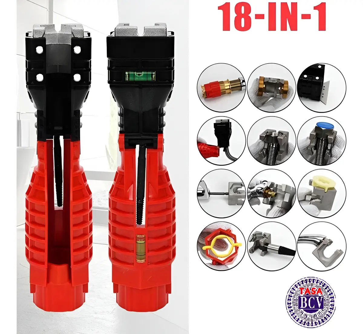 Llave Multifuncional 18en1 Plomeria Fregaderos Y Otros