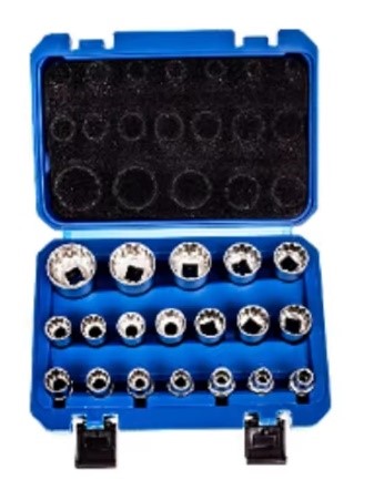 Juego De Dados Y Rachet Cr-v ¼ 12 Pcs 4-13mm